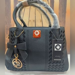 Brand New Leather Handbag Embroidery Shoulder Purse